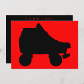 schaats-silouette kaart (Voorkant / Achterkant)