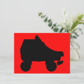 schaats-silouette kaart (Staand voorkant)