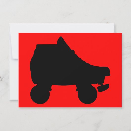 schaats-silouette kaart (Voorkant)