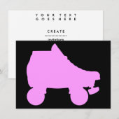 schaats-silouette kaart (Voorkant / Achterkant)