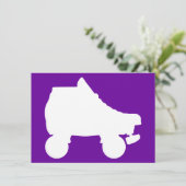 schaats-silouette kaart (Staand voorkant)