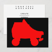 schaats-silouette kaart (Voorkant / Achterkant)