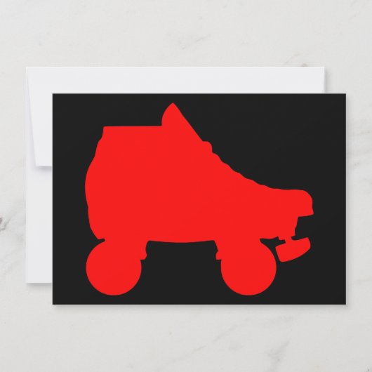 schaats-silouette kaart (Voorkant)