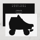 schaats-silouette kaart (Voorkant / Achterkant)