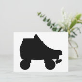 schaats-silouette kaart (Staand voorkant)