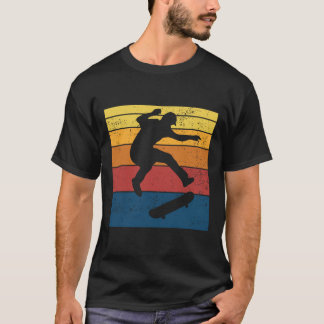 Schaats Skateboard Skateboarden Retro Vintage Cade T-shirt