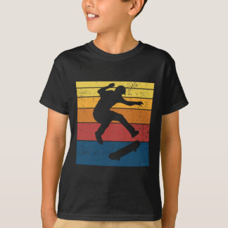Schaats Skateboard Skateboarden Retro Vintage Cade T-shirt