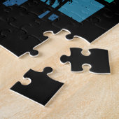 Schaats Skateboarder Gift Skateboard Retro Legpuzzel (Zijkant)