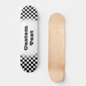 Schaats-skateboards het Patroon-zwart-wit van de C Persoonlijk Skateboard (Voorkant)