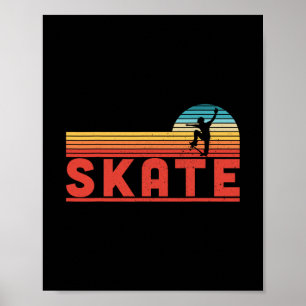 Schaats Skater Jongens Cadeau Skateboard Fan Poster