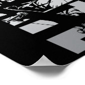Schaats Skater Skateboard Retro 90s Poster (Hoek)