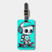 Schaats SkullBot Bagagelabel (Voorkant verticaal)