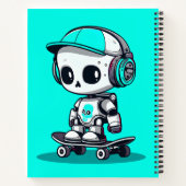 Schaats SkullBot Notitieboek (Achterkant)