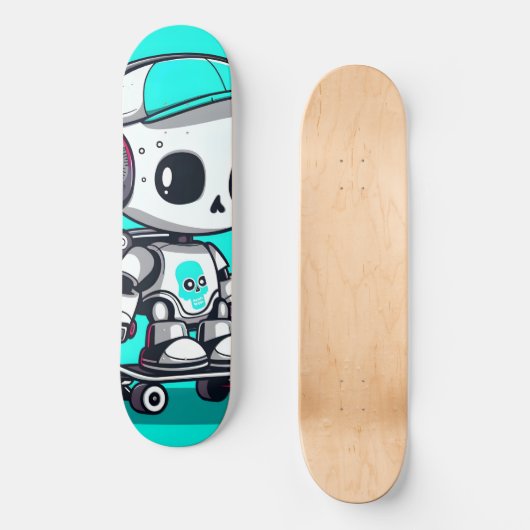 Schaats SkullBot Persoonlijk Skateboard (Voorkant)