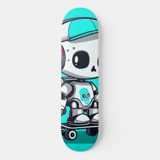 Schaats SkullBot Persoonlijk Skateboard (Voorkant)