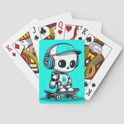 Schaats SkullBot Pokerkaarten (Achterkant)