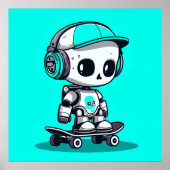 Schaats SkullBot Poster (Voorkant)