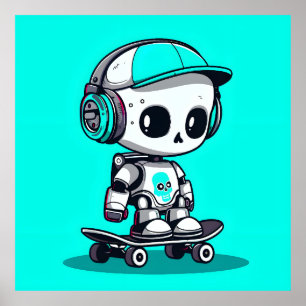 Schaats SkullBot Poster