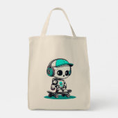 Schaats SkullBot Tote Bag (Achterkant)