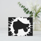 schaats splatz briefkaart (Staand voorkant)