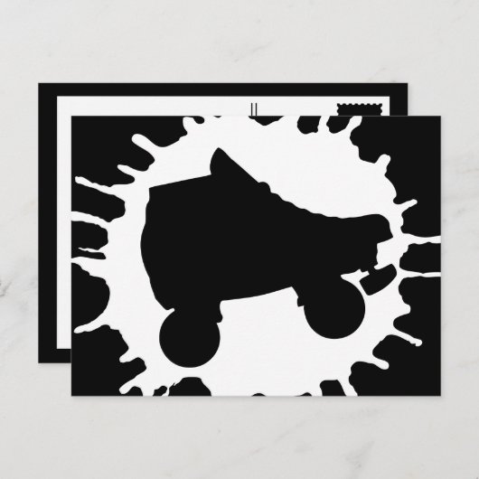 schaats splatz briefkaart (Voorkant / Achterkant)