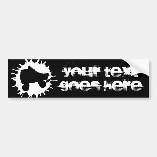 schaats splatz bumpersticker (Voorkant)