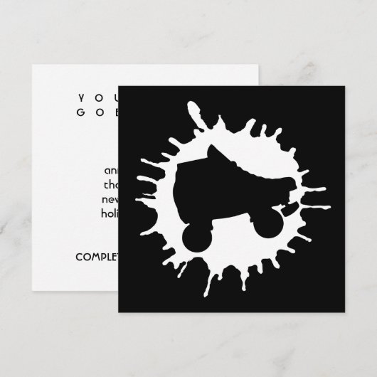 schaats splatz kaart (Voorkant / Achterkant)