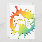 schaats splatz-partijuitnodiging kaart (Voorkant)