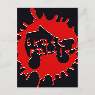 schaats splatz-partijuitnodiging uitnodiging briefkaart