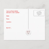 schaats splatz-partijuitnodiging uitnodiging briefkaart (Achterkant)