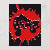 schaats splatz-partijuitnodiging uitnodiging briefkaart (Voorkant)