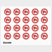 schaats splatz ronde sticker (Vel)