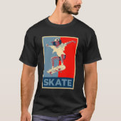 Schaats - Street Art Skateboarden Pop Kunst Skater T-shirt (Voorkant)