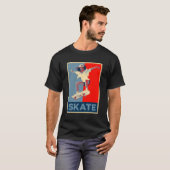 Schaats - Street Art Skateboarden Pop Kunst Skater T-shirt (Voorkant volledig)