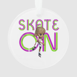 SCHAATS t-shirt op Ornament