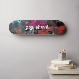 Schaats Trick Grunge Typografie Abstracte Urban Ar Persoonlijk Skateboard