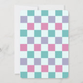 Schaats Uitnodigingen voor baby shower (Achterkant)