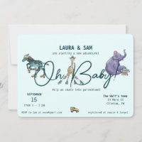 Schaats Uitnodigingen voor baby shower