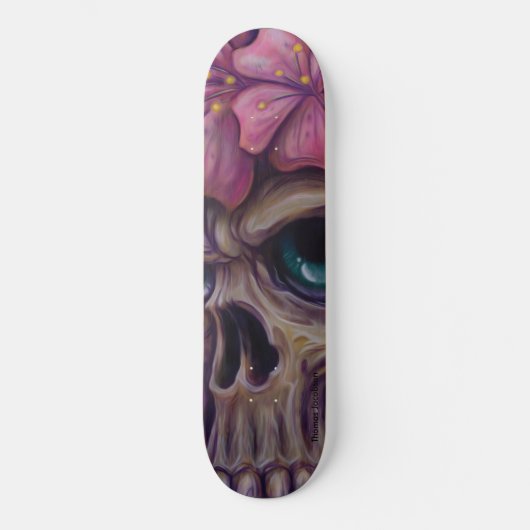 schaats van de schedel skateboard (Voorkant)