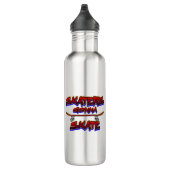 Schaats van de skaters - Red Blue Graffiti Waterfles (Rechts)