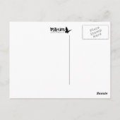 schaats van paisleyijs briefkaart (Achterkant)