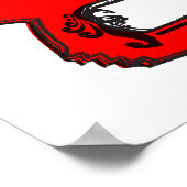 schaats van paisleyijs poster (Hoek)