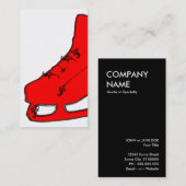 schaats van paisleyijs visitekaartje (Voorkant / Achterkant)