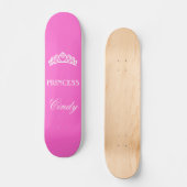 Schaats van prinses met een persoonlijke naam, roz persoonlijk skateboard (Voorkant)