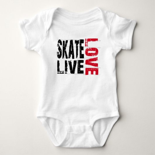 Schaats van vrouwen Live Love T-Shirt (Voorkant)