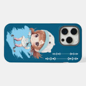 Schaats Vibes - Schattige meisje op skateboard tel iPhone Hoesje (Achterkant horizontaal)