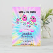 Schaats voor kleurstofroller, uitnodiging (Staand voorkant)