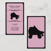 schaats voor modderrollen visitekaartje (Voorkant / Achterkant)