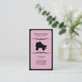 schaats voor modderrollen visitekaartje (Staand voorkant)