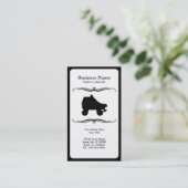 schaats voor modderrollen visitekaartje (Staand voorkant)